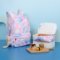 Multifunctional backpack large-capacity multifunctional lunch bag combination set student schoolbag