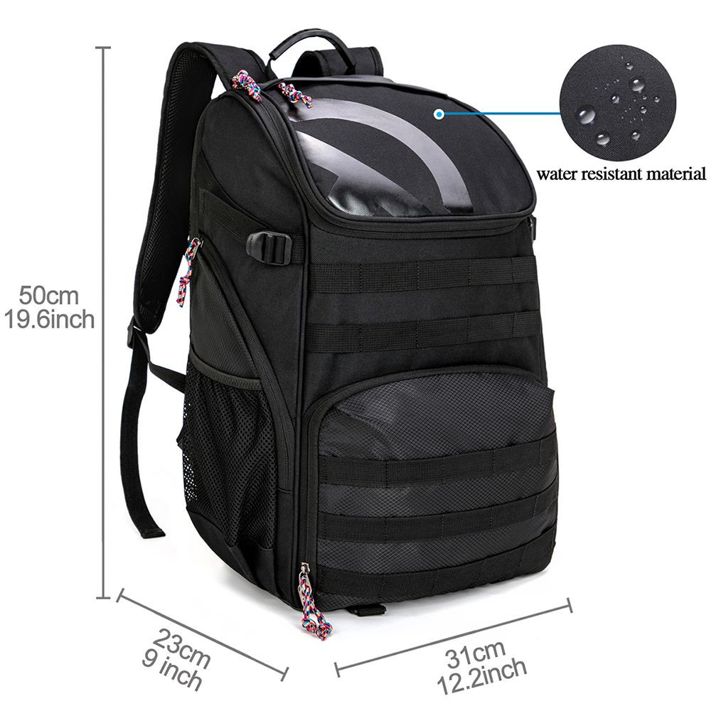 Basketball Bag Backpack with Ball Holder Multi-Sport Backpack for Soccer Volleyball Football Baseball Helmet