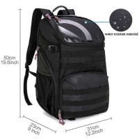 Basketball Bag Backpack with Ball Holder Multi-Sport Backpack for Soccer Volleyball Football Baseball Helmet