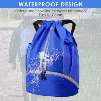 Drawstring bag, dry-wet separation swimming bag, waterproof swimsuit storage bag, basketball bag for men and women