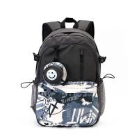 Stylish Trendy School bag Graffiti backpack Large-capacity Student Schoolbag