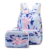Multifunctional backpack large-capacity multifunctional lunch bag combination set student schoolbag