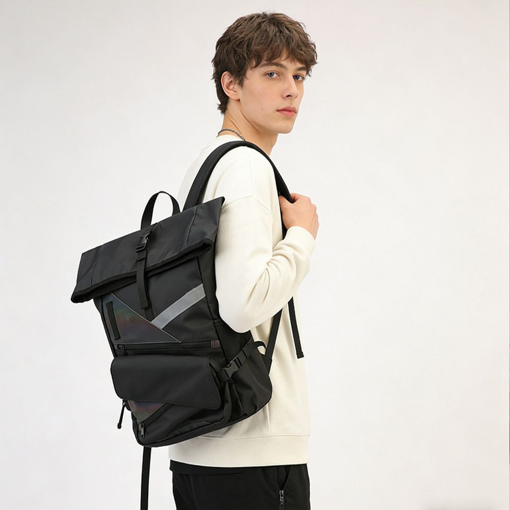 Stylish Trendy Large Capacity Backpack Water-Repellent Wear-Resistant Bag for School Travel Business Commute