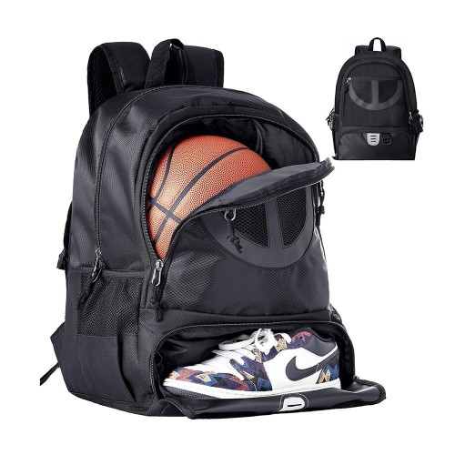 3-in-1 Sports Backpack Basketball Bag Sports Backpack with Ball Large Capacity Soccer Backpack