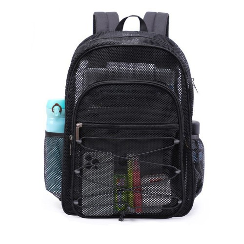 Breathable Mesh Backpack See Through College Backpack Mesh Bookbag