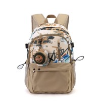 Stylish Trendy School bag Graffiti backpack Large-capacity Student Schoolbag